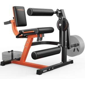 FEIERDUN 4-in-1 Adjustable Leg Extension Curl Machine – 700lbs Capacity Leg Extension Machine for Lower Body Workouts – Adjustable Leg Curl Machine, Home Gym Equipment(orange)