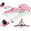 imageFEIERDUN 2025 Updated Leg Stretcher Leg Stretcher Machine for Flexibility and Relieving Hip Tightness Heavy Duty Split Machine Stretcher for Home Gym Split Machine Training FitnessWhitepink