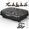 imageFEIERDUN Vibration Exercise Machine Power Waver Vibration Plate Platform for Lymphatic Drainage Whole Bodywith 2 Resistance Bands 120 Levels