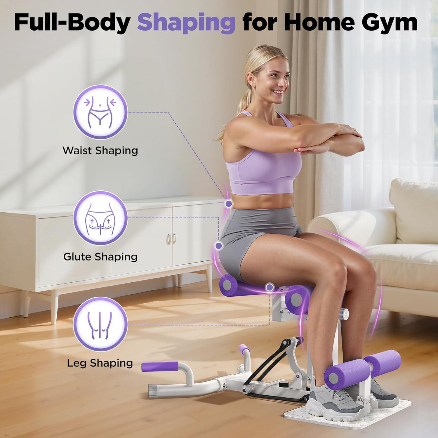 imageProfessional Deep Squat Exercise Machine Adjustable Glutes Trainer for Home Gym Fitness Equipment for Lower Body Workouts