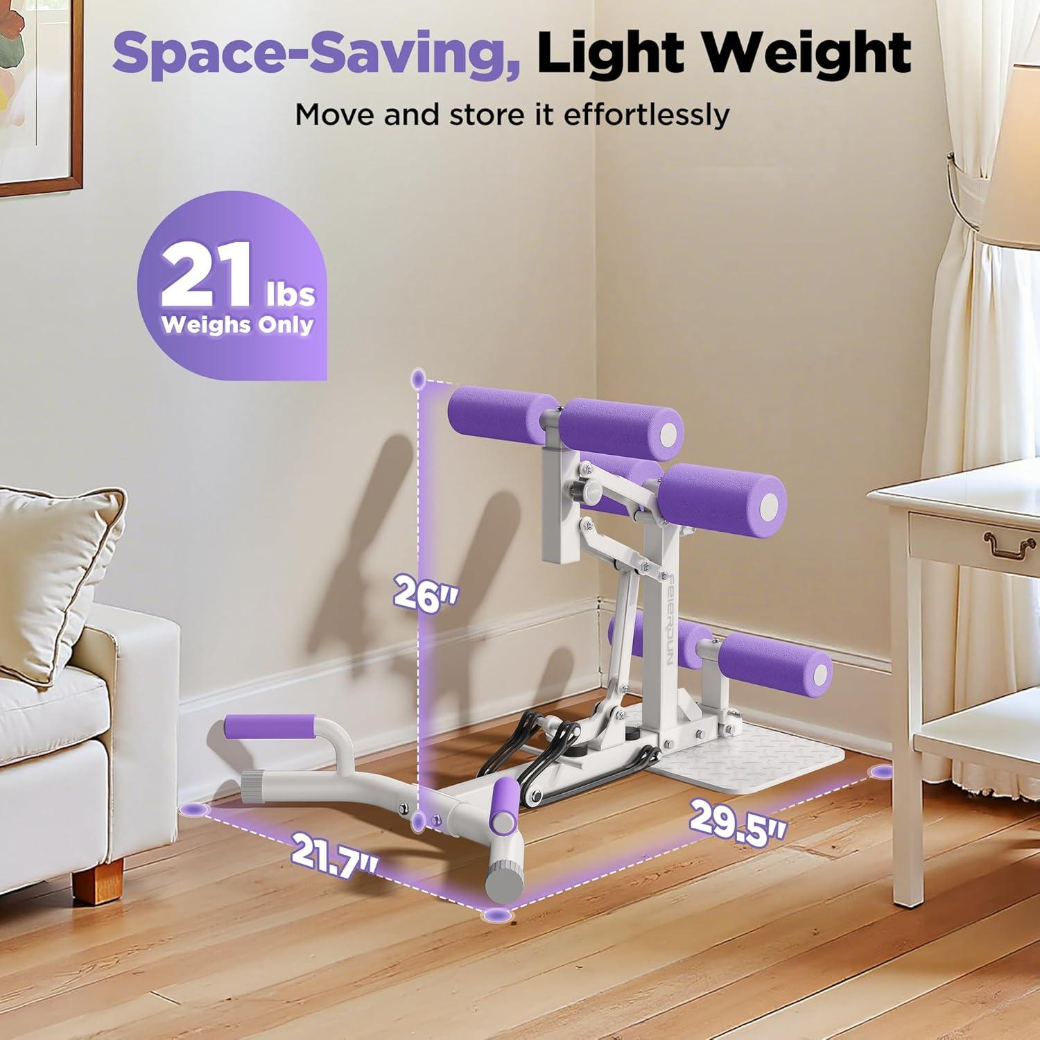 imageProfessional Deep Squat Exercise Machine Adjustable Glutes Trainer for Home Gym Fitness Equipment for Lower Body Workouts